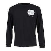 (メンズ)バドミントンウェア ドライ ロングTシャツ T-5201U-BLA