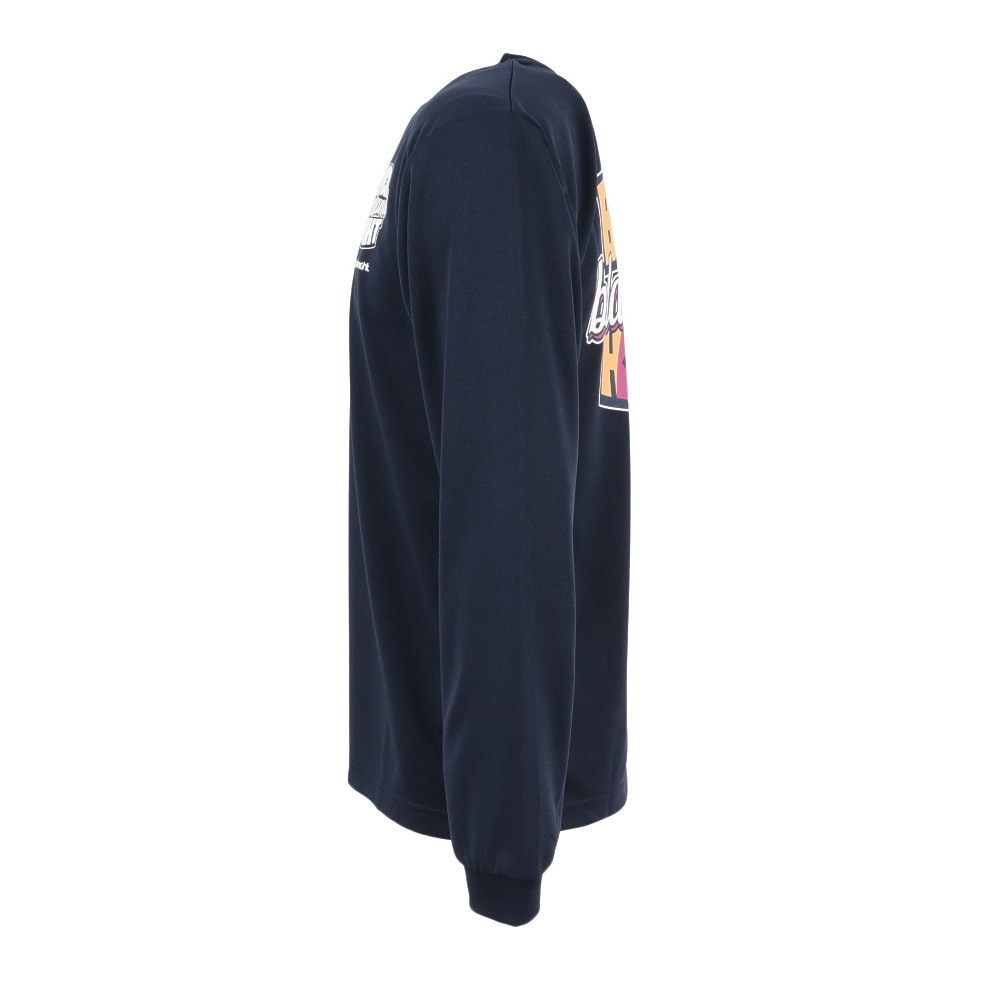 ブラックナイト（blackknight）（メンズ）バドミントンウェア ドライ ロングTシャツ T-5201U-NVY