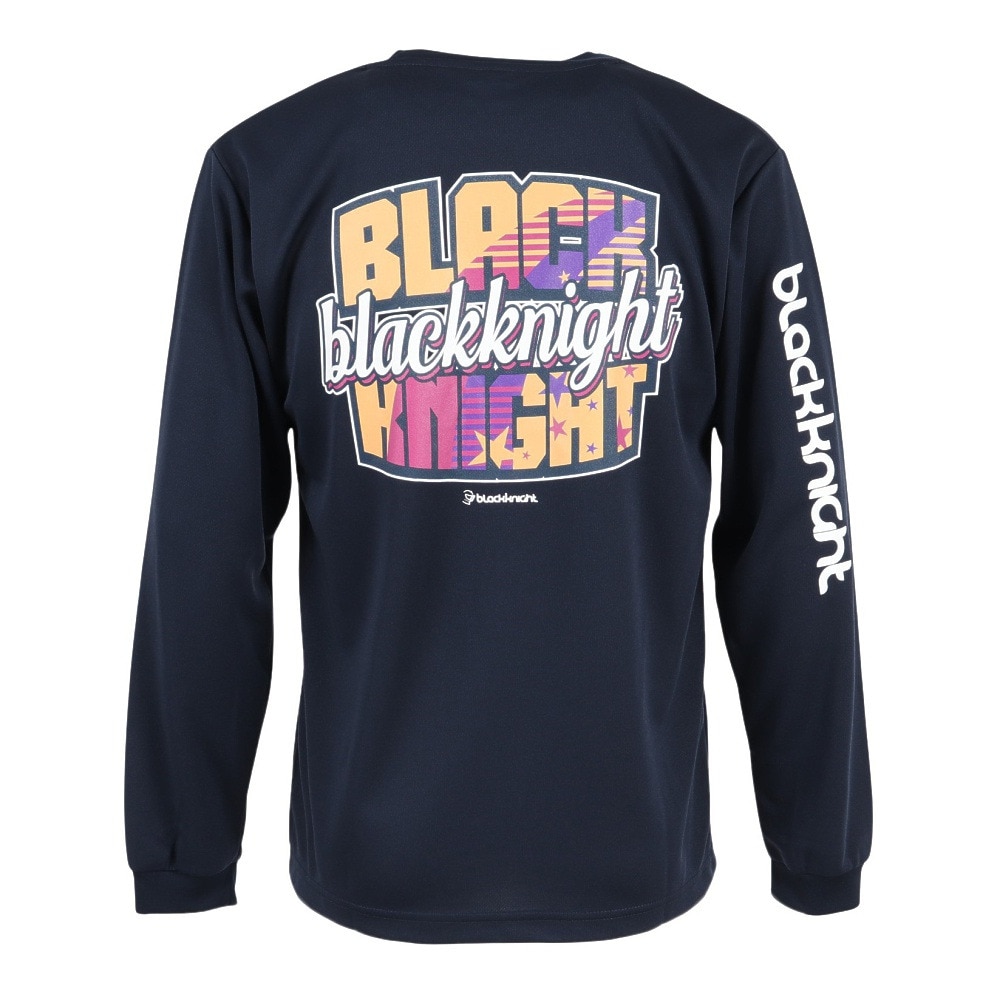 ブラックナイト（blackknight）（メンズ）バドミントンウェア ドライ ロングTシャツ T-5201U-NVY