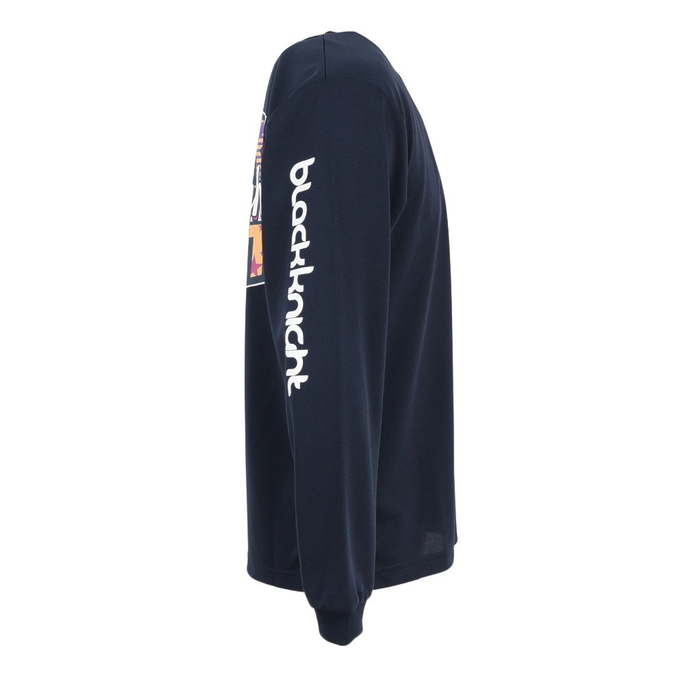ブラックナイト（blackknight）（メンズ）バドミントンウェア ドライ ロングTシャツ T-5201U-NVY