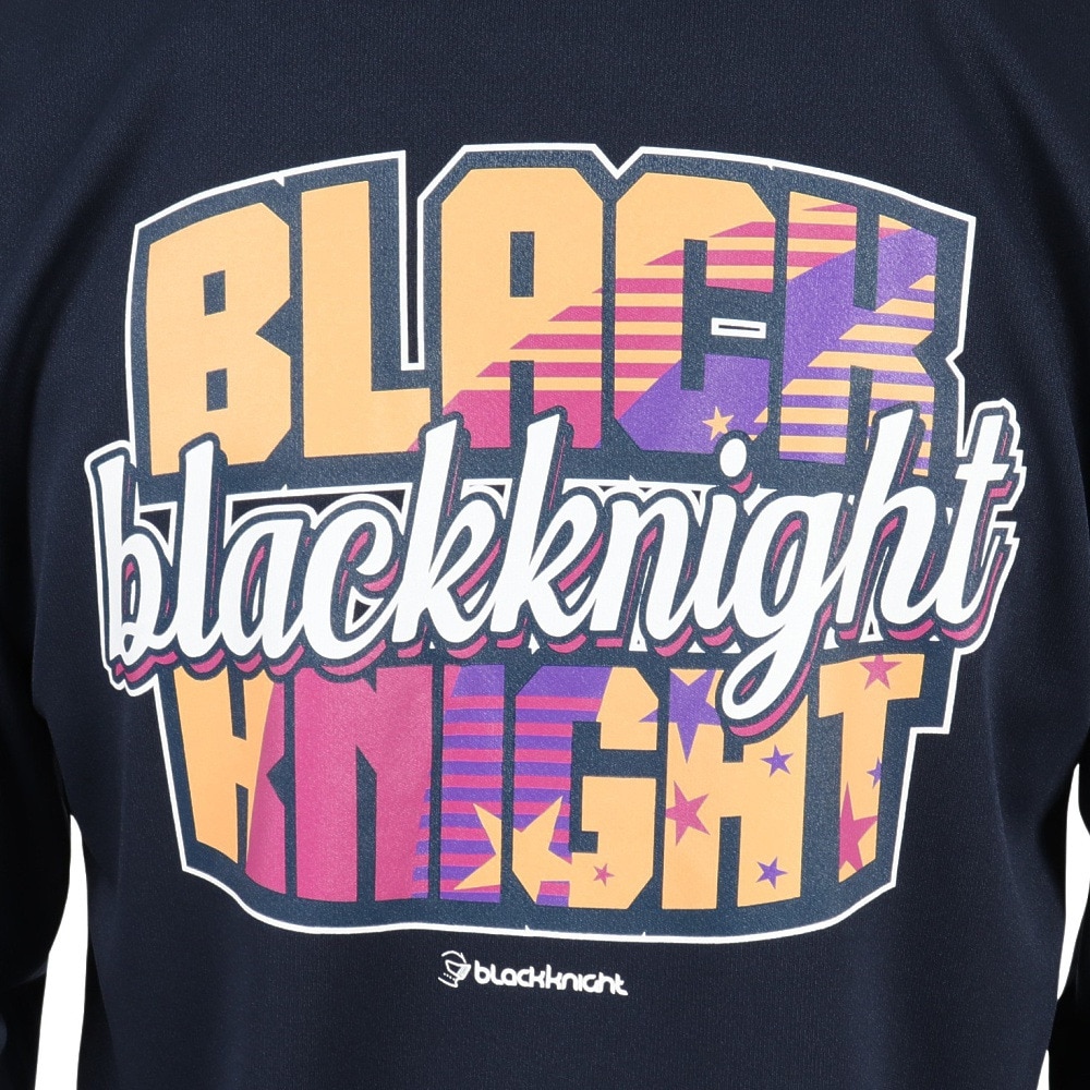 ブラックナイト（blackknight）（メンズ）バドミントンウェア ドライ ロングTシャツ T-5201U-NVY