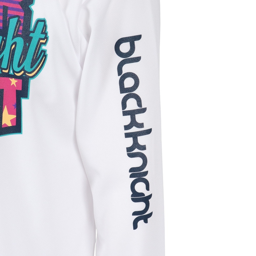 ブラックナイト（blackknight）（メンズ）バドミントンウェア ドライロングTシャツ T-5201U-WHT