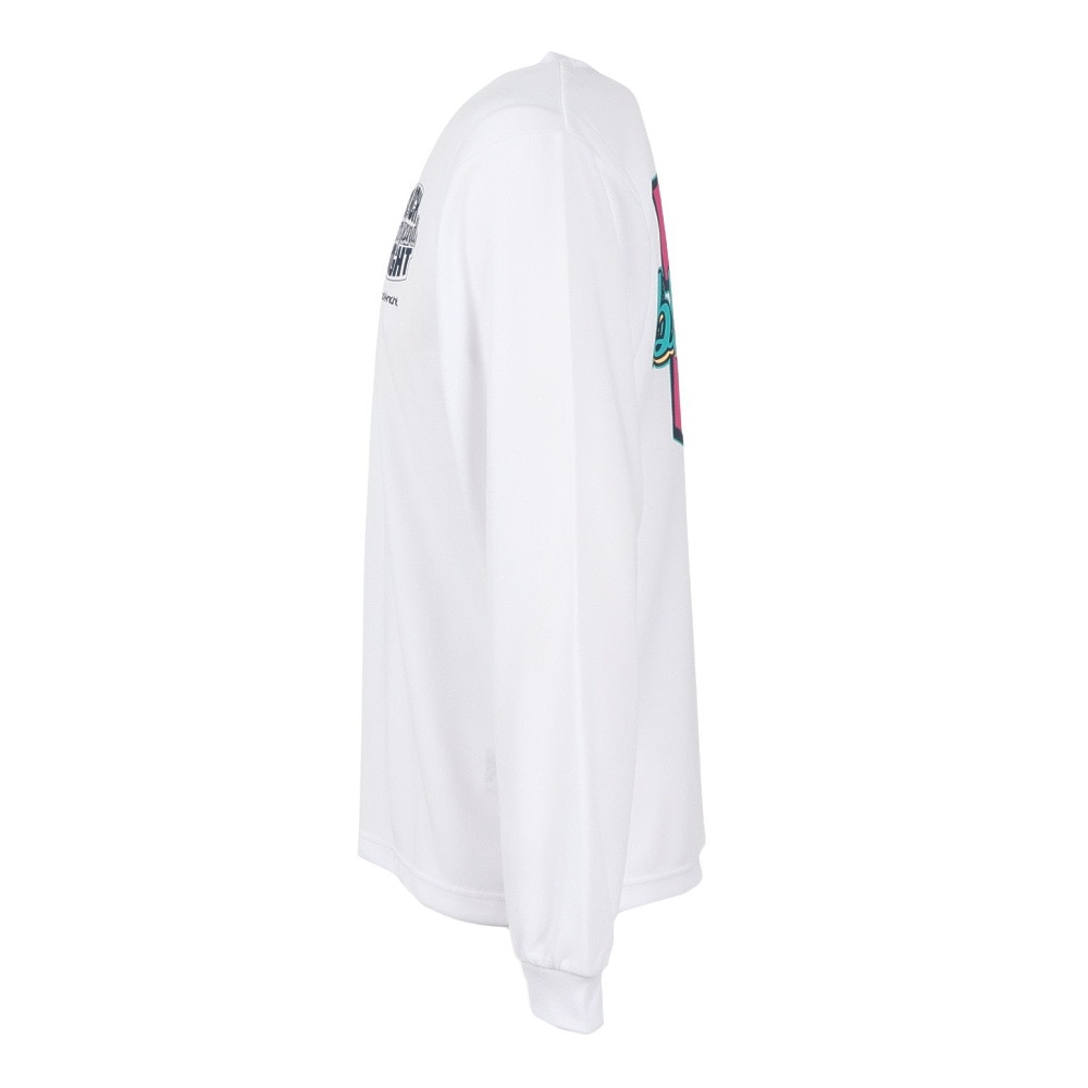 ブラックナイト（blackknight）（メンズ）バドミントンウェア ドライロングTシャツ T-5201U-WHT