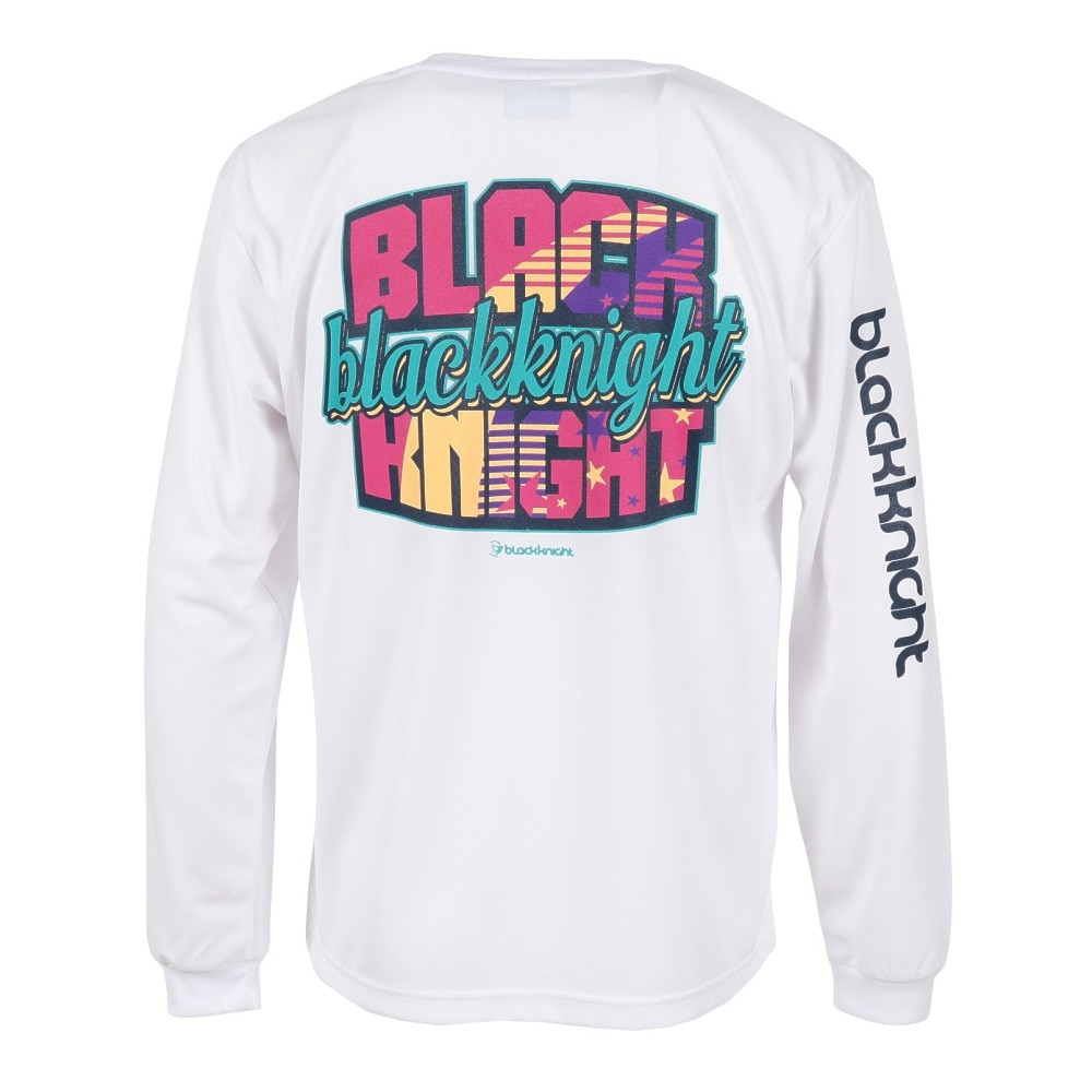 ブラックナイト（blackknight）（メンズ）バドミントンウェア ドライロングTシャツ T-5201U-WHT