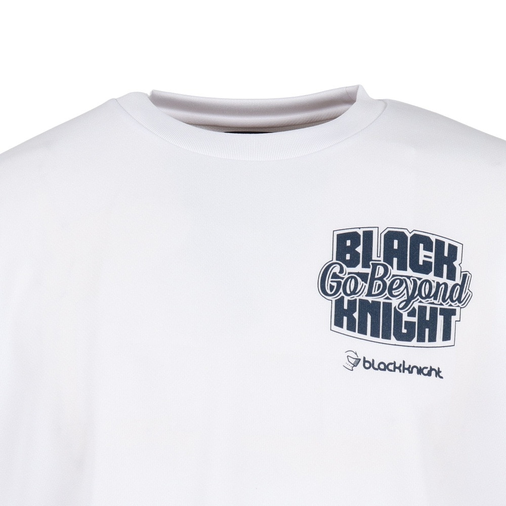 ブラックナイト（blackknight）（メンズ）バドミントンウェア ドライロングTシャツ T-5201U-WHT