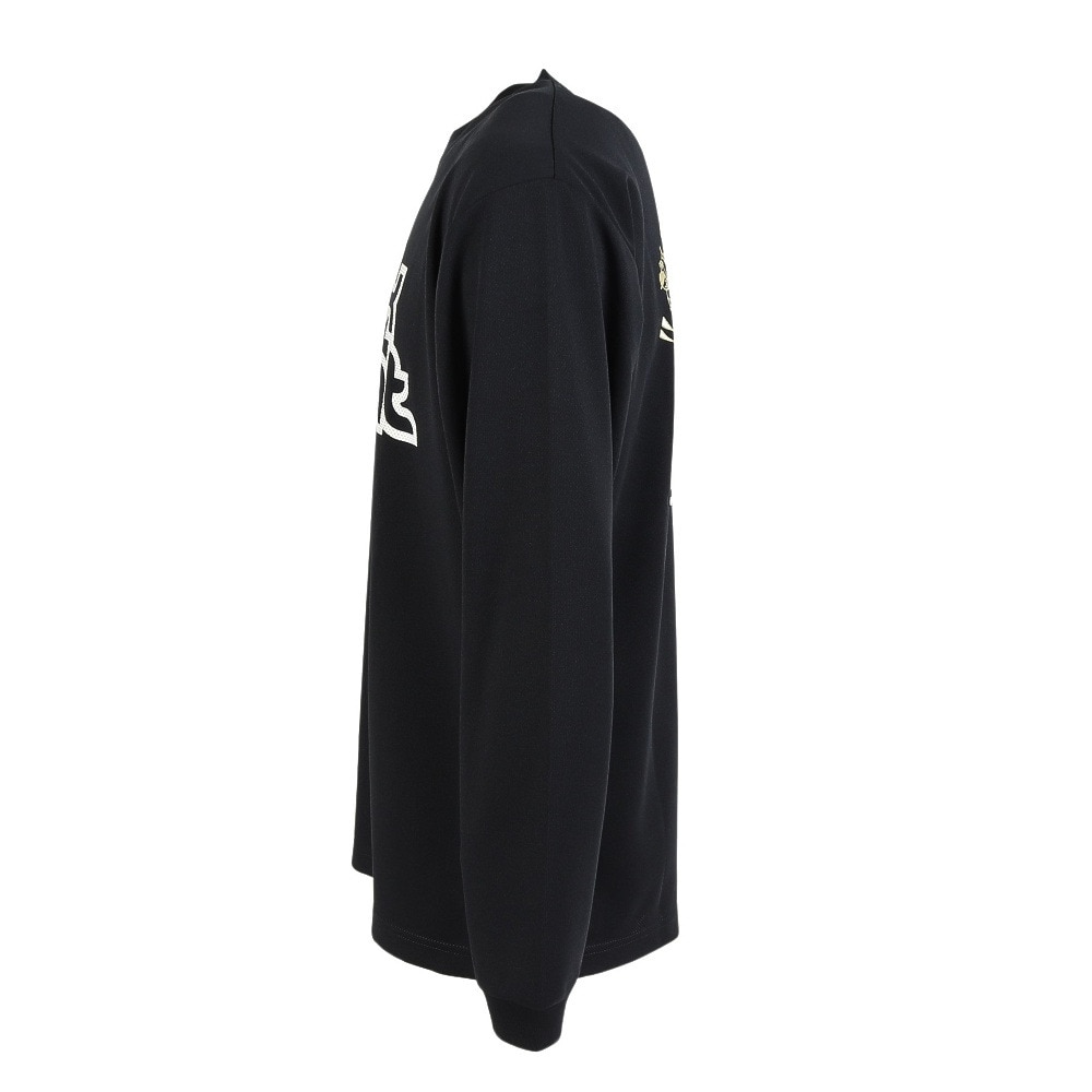 ブラックナイト（blackknight）（メンズ、レディース）バドミントンウェア ドライロングTシャツ T-5202U-BLAGLD