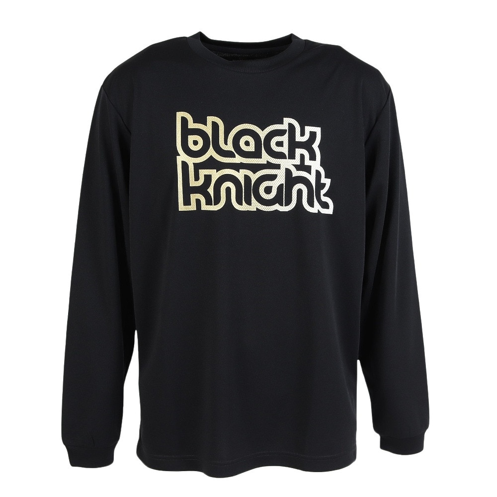 ブラックナイト（blackknight）（メンズ、レディース）バドミントンウェア ドライロングTシャツ T-5202U-BLAGLD