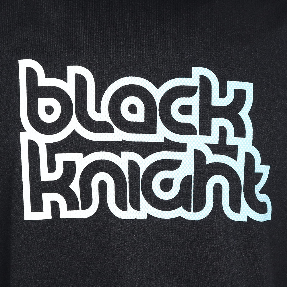 ブラックナイト（blackknight）（メンズ、レディース）バドミントンウェア ドライロングTシャツ T-5202U-BLAWHT
