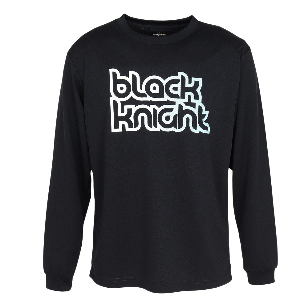 ブラックナイト（blackknight）（メンズ、レディース）バドミントンウェア ドライロングTシャツ T-5202U-BLAWHT