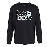 (メンズ、レディース)バドミントンウェア ドライロングTシャツ T-5202U-BLAWHT