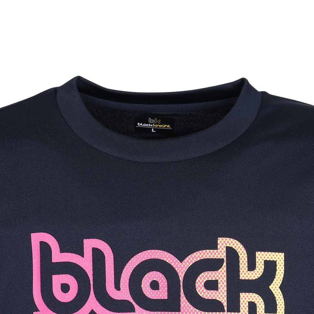 ブラックナイト（blackknight）（メンズ、レディース）バドミントンウェア ドライロングTシャツ T-5202U-NVY