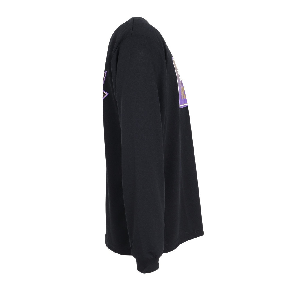 ブラックナイト（blackknight）（メンズ、レディース）バドミントンウェア ドライロングTシャツ T-5203U-BLA