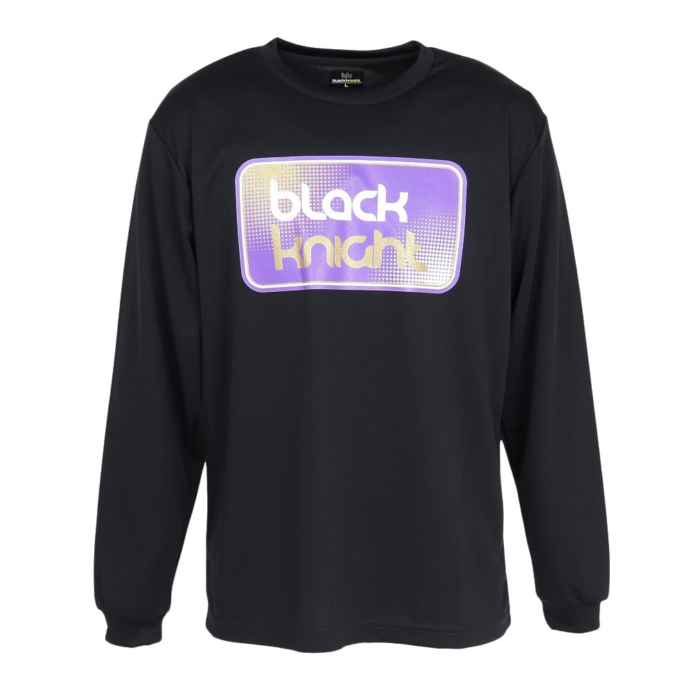 ブラックナイト（blackknight）（メンズ、レディース）バドミントンウェア ドライロングTシャツ T-5203U-BLA