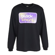 (メンズ、レディース)バドミントンウェア ドライロングTシャツ T-5203U-BLA