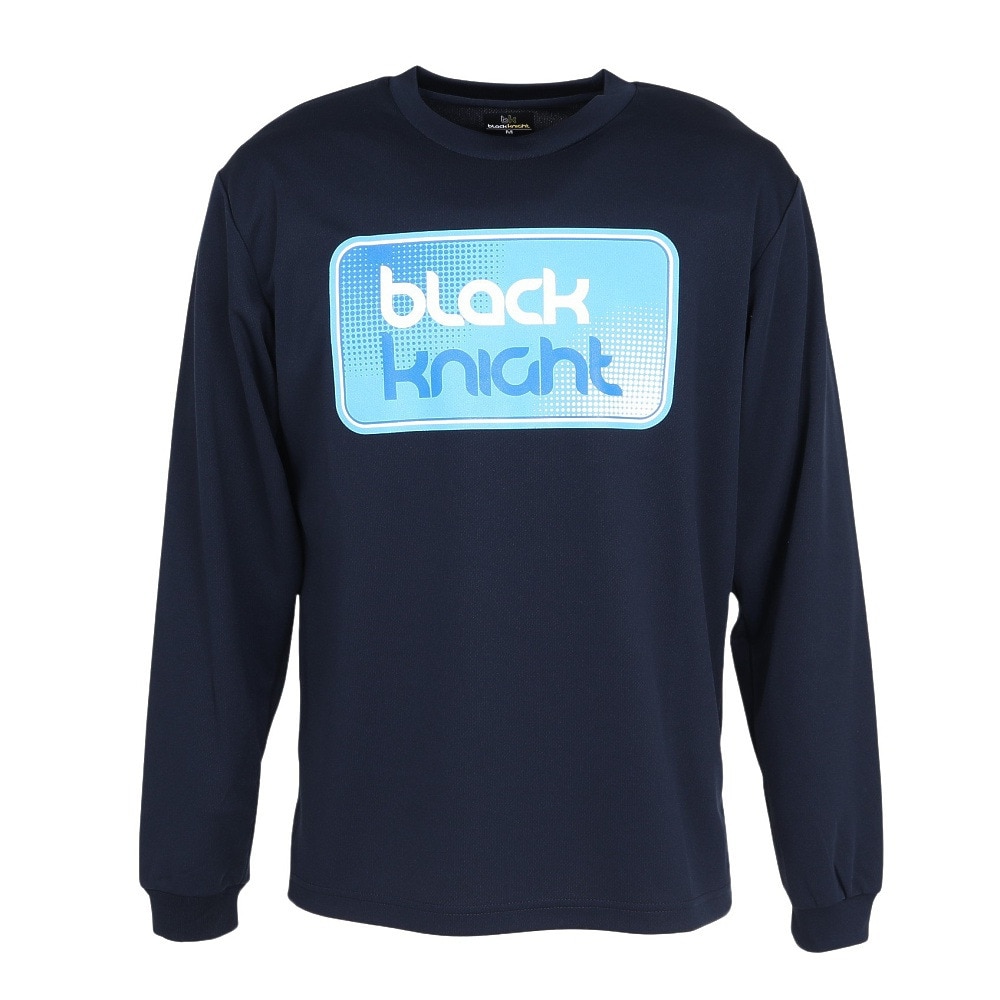 ブラックナイト（blackknight）（メンズ、レディース）バドミントンウェア ドライロングTシャツ T-5203U-NVY