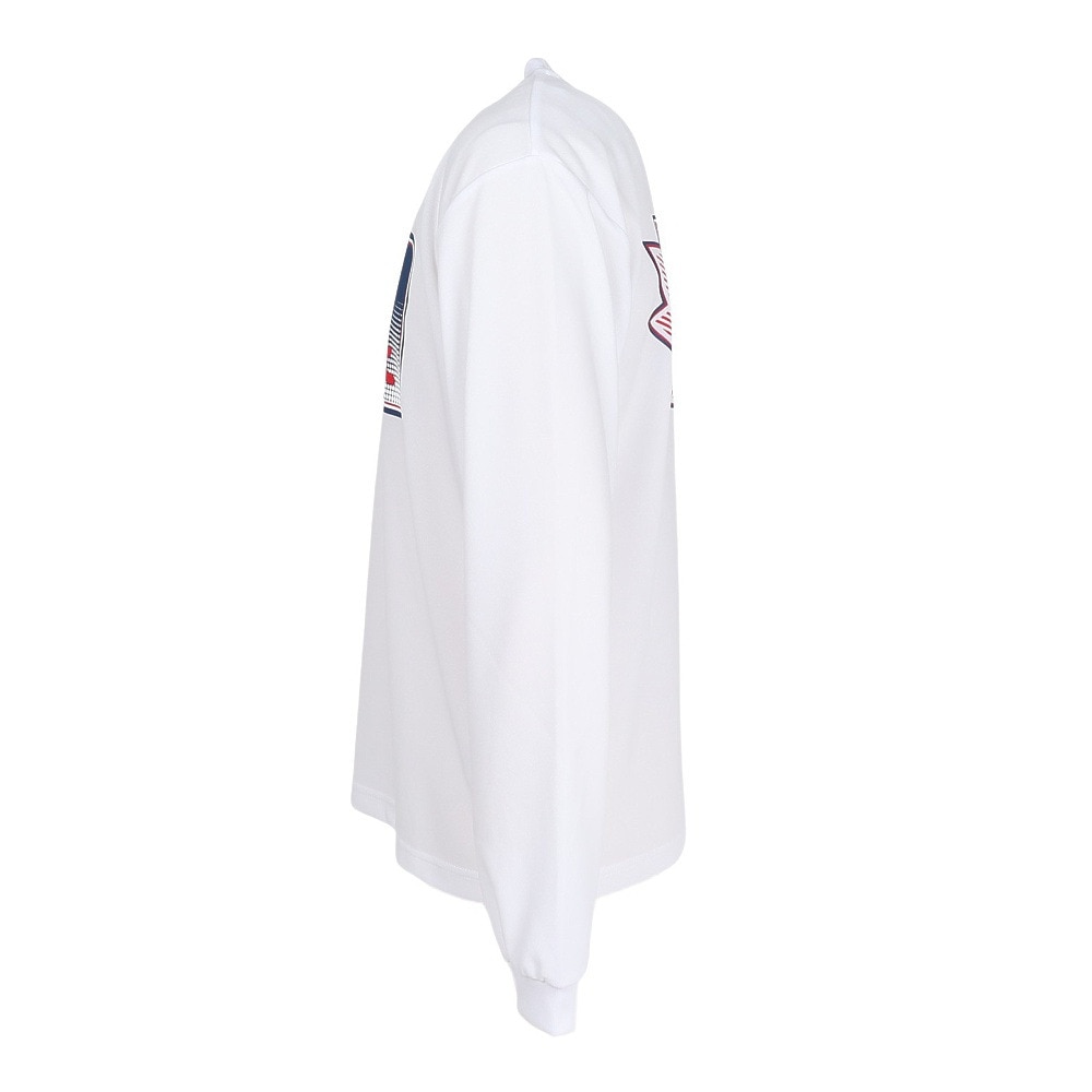 ブラックナイト（blackknight）（メンズ、レディース）バドミントンウェア ドライロングTシャツ T-5203U-WHT