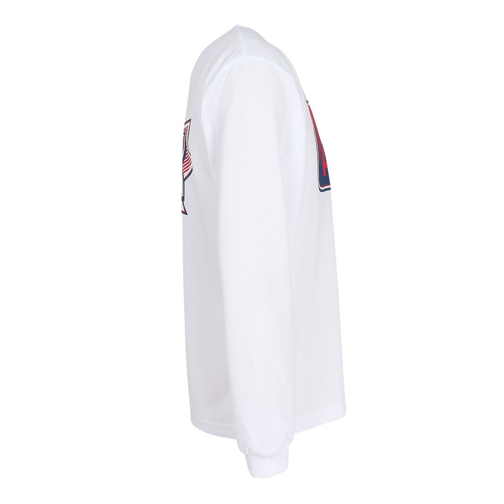 ブラックナイト（blackknight）（メンズ、レディース）バドミントンウェア ドライロングTシャツ T-5203U-WHT