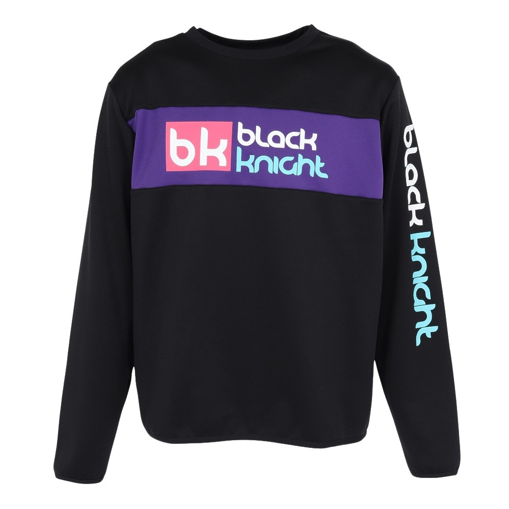 ブラックナイト（blackknight）（メンズ、レディース）バドミントンウェア ライトトレーナー T-5660U-BLA