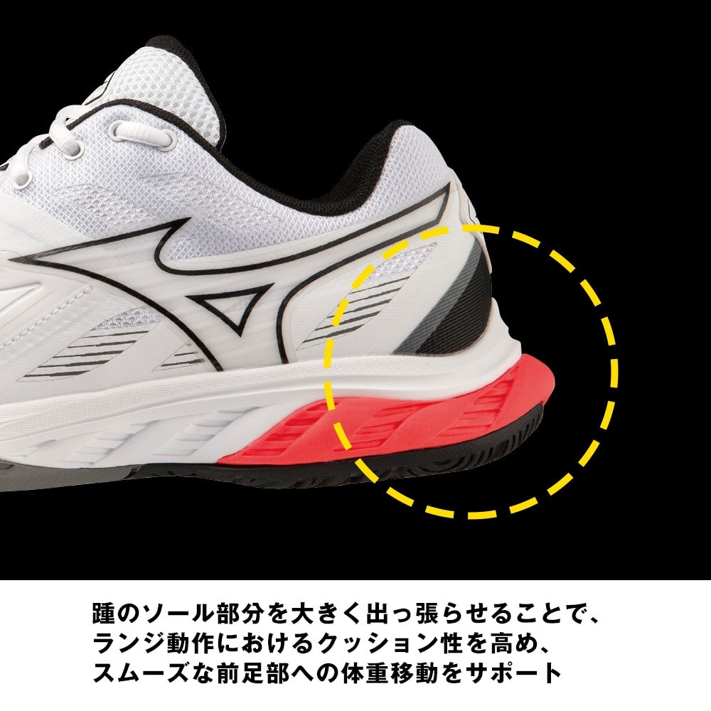 ミズノ（MIZUNO）（メンズ、レディース）バドミントンシューズ ウエーブファング2 71GA231346