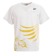 ヨネックス（YONEX）（メンズ、レディース）バドミントン ドライTシャツ JAPAN ジャパン 16490-011 白 ホワイト