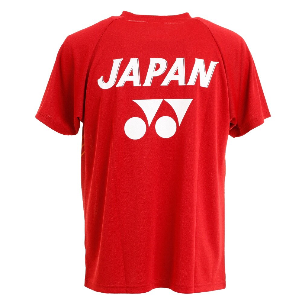 ヨネックス（YONEX）（メンズ、レディース）バドミントン ドライTシャツ JAPAN ジャパン 16490-821 赤 レッド  スポーツ用品はスーパースポーツゼビオ