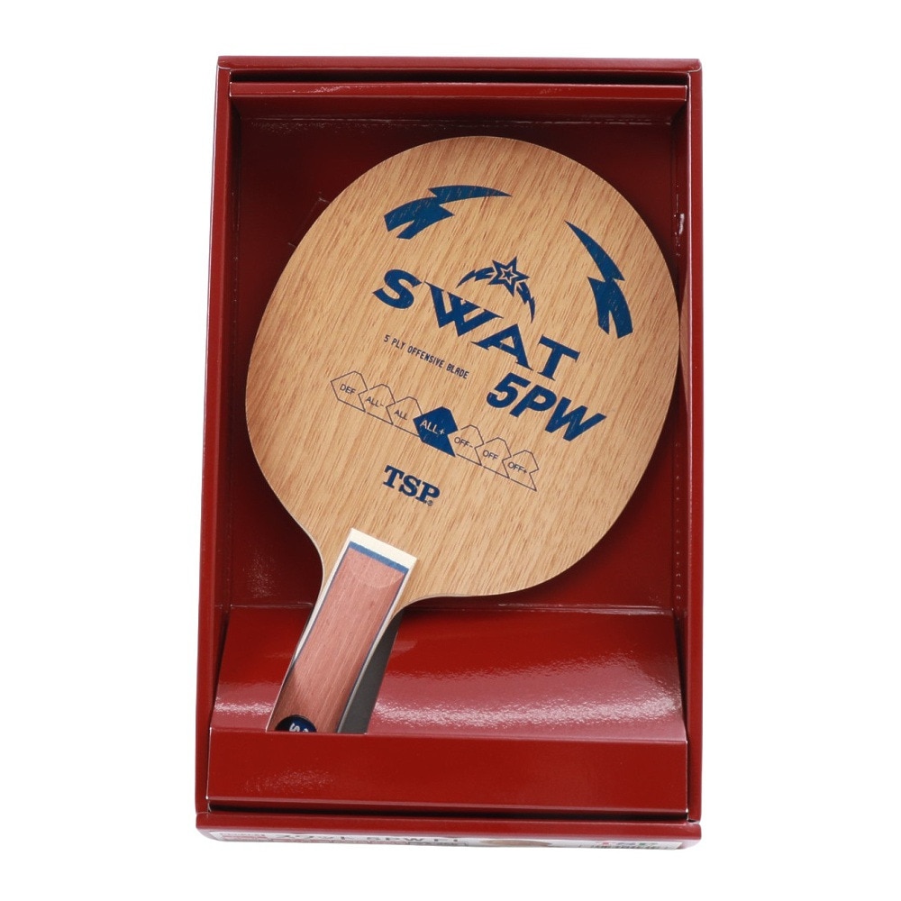 ティーエスピー（TSP）（メンズ、レディース、キッズ）卓球ラケット シェイク スワット5PW FL 26384