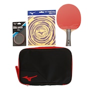 (メンズ、レディース、キッズ)卓球 ラケット シェークセット TECHNIX RED 83JTT09062