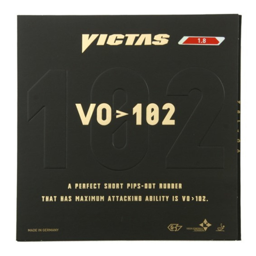 VICTAS ヴィクタス VO102 赤 2.0（卓球ラバーVICTAS 表ソフト 赤
