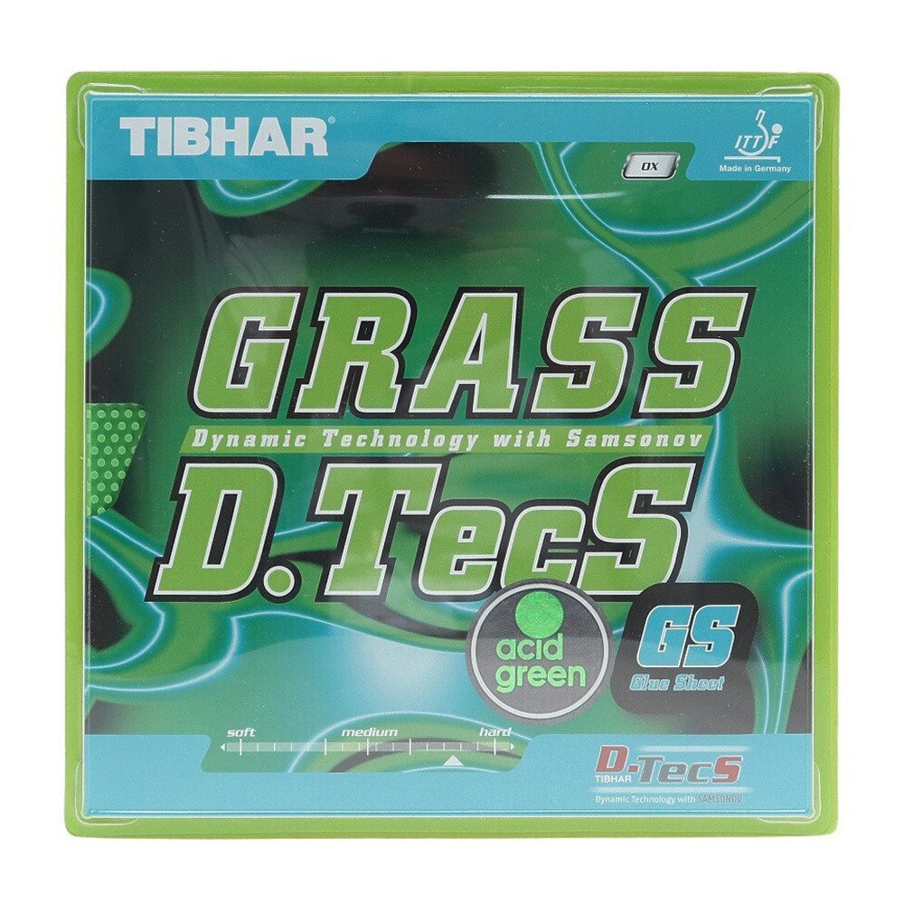 ティバー（TIBHAR）（メンズ、レディース、キッズ）卓球ラバー グラスD.TecS GS BT018-GS-GRN