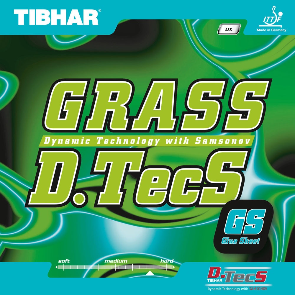 ティバー（TIBHAR）（メンズ、レディース、キッズ）卓球ラバー グラスD.TecS GS BT018-GS-RED グラスD.TecS