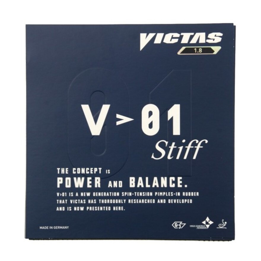 ヴィクタス（VICTAS）（メンズ、レディース、キッズ）卓球ラバー V 01スティフ 020351 BLK