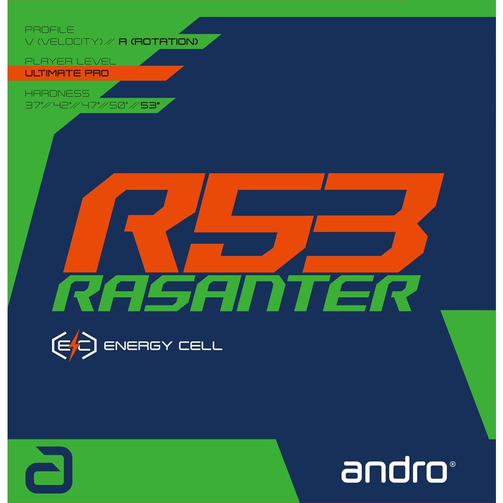 アンドロ（andro）（メンズ、レディース、キッズ）卓球ラバー RASANTER R53 112292-BK ラザンターR53