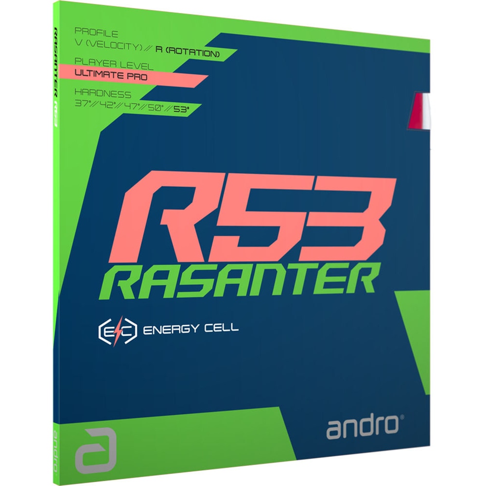 アンドロ（andro）（メンズ、レディース、キッズ）卓球ラバー RASANTER R53 112292-RD ラザンターR53