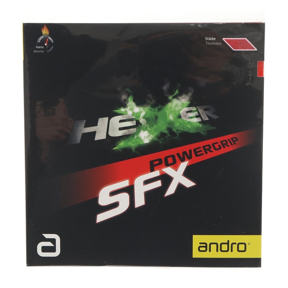 アンドロ（andro）（メンズ、レディース、キッズ）卓球ラバー HEXER POWERGRIP SFX 112295-RD