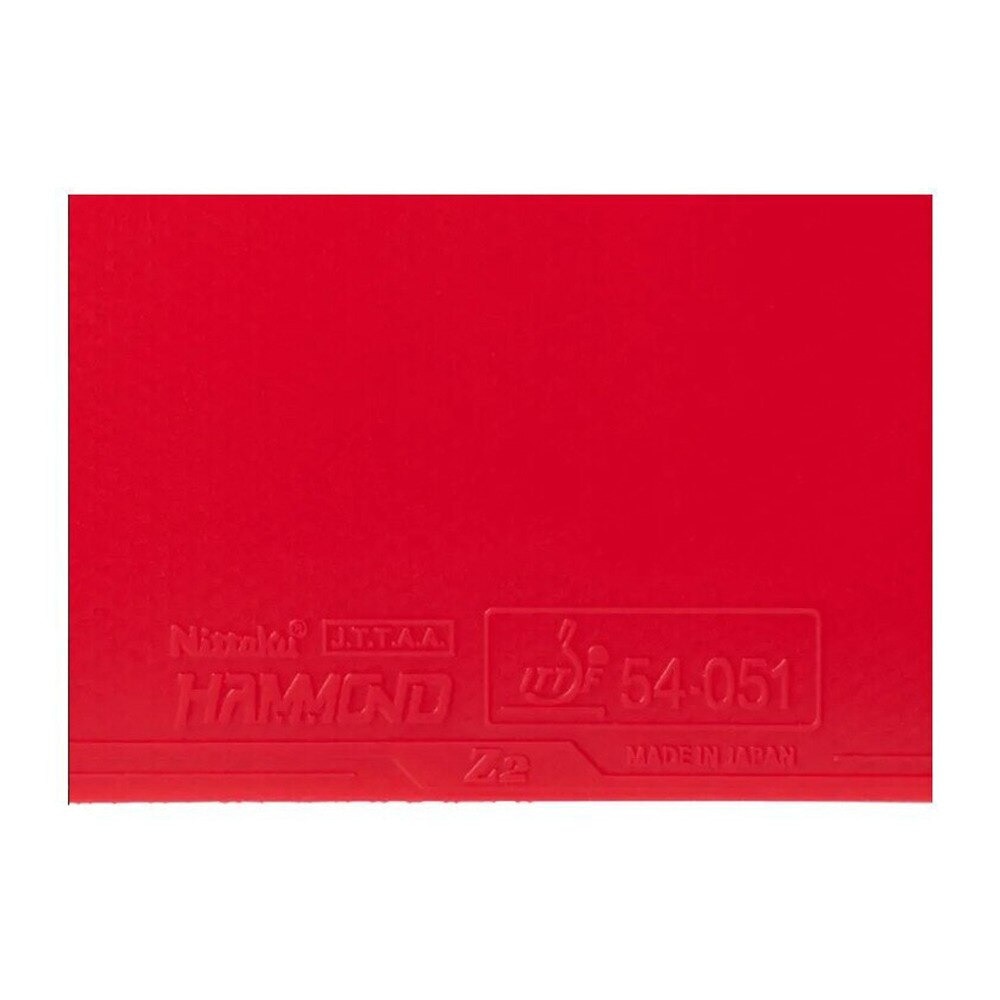 ニッタク（Nittaku）（メンズ、レディース、キッズ）卓球ラバー ハモンド Z2 裏ソフト レッド NR-8591 RED ハモンドZ2