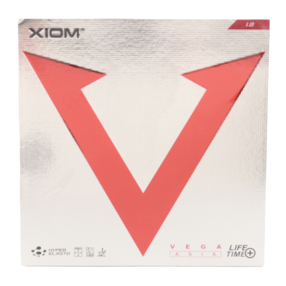 エクシオン（XIOM）（メンズ、レディース、キッズ）卓球ラバー ヴェガ アジア 10451 RD