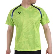 ミズノ（MIZUNO）（メンズ、レディース）卓球ウエア ゲームシャツ 黄 イエロー 82JA000137