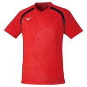 ミズノ（MIZUNO）（メンズ、レディース）卓球ウエア レプリカシャツ 赤 レッド 82JA0Z2062