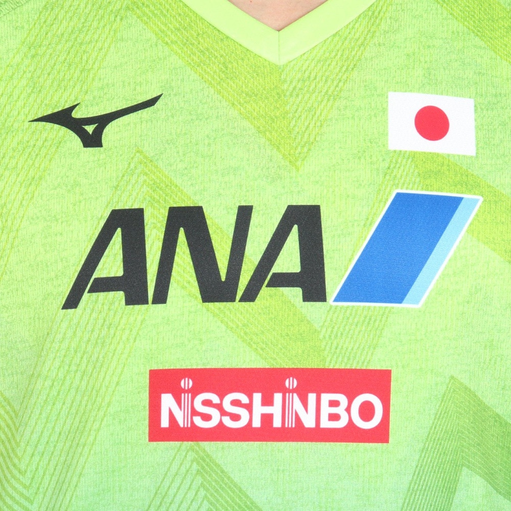 ミズノ（MIZUNO）（メンズ、レディース）卓球ウエア ゲームシャツ 全日本 レプリカシャツ ユニセックス 82JA200037 速乾