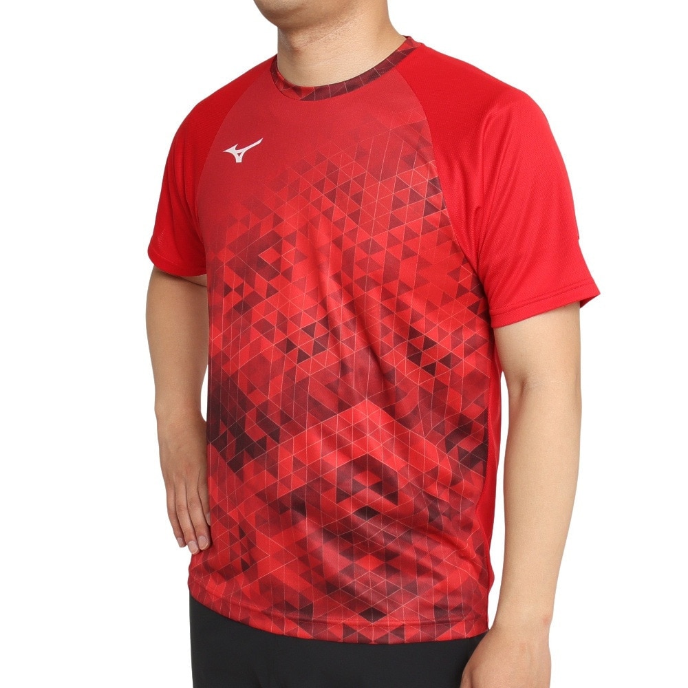 ミズノ（MIZUNO）（メンズ、レディース）卓球ウエア シャツ ゲームシャツ ユニセックス 82JA210462 速乾