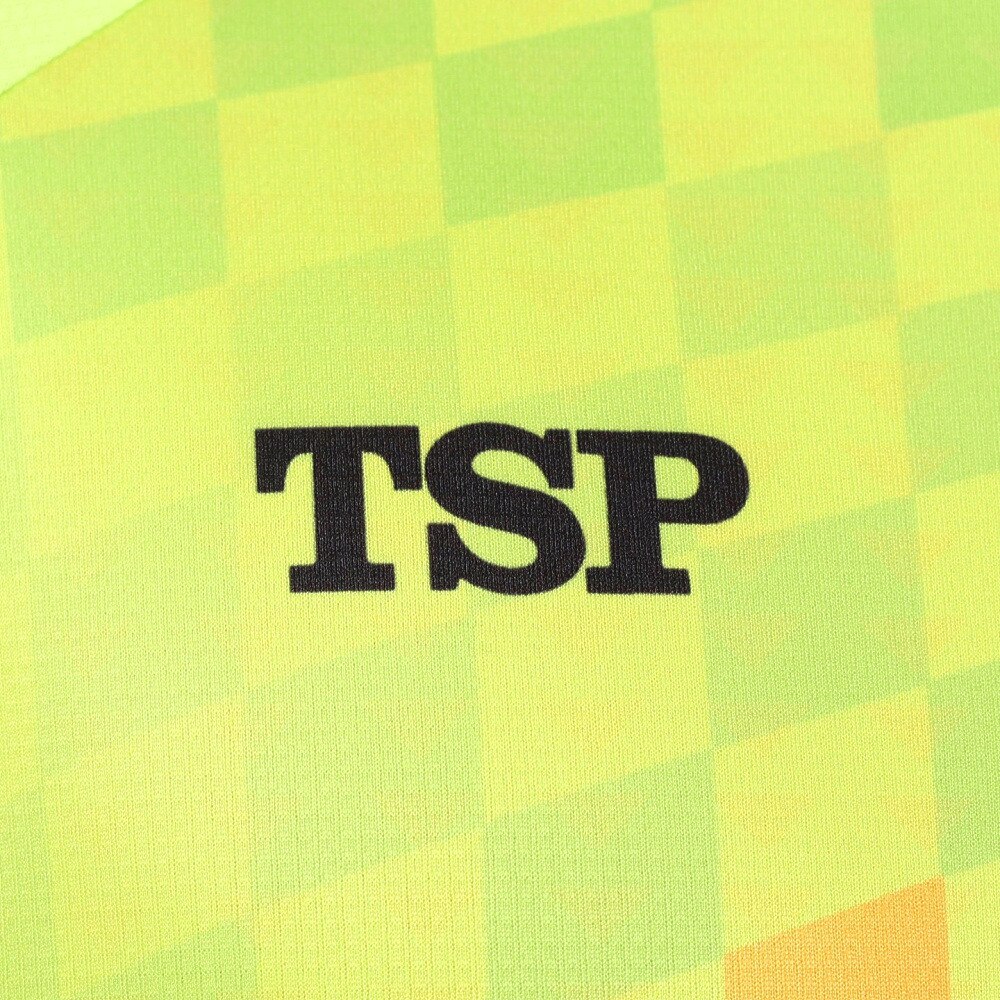 ティーエスピー（TSP）（メンズ、レディース）卓球ウエア 半袖シャツ チェッカーグラデシャツ 031431 0280 速乾