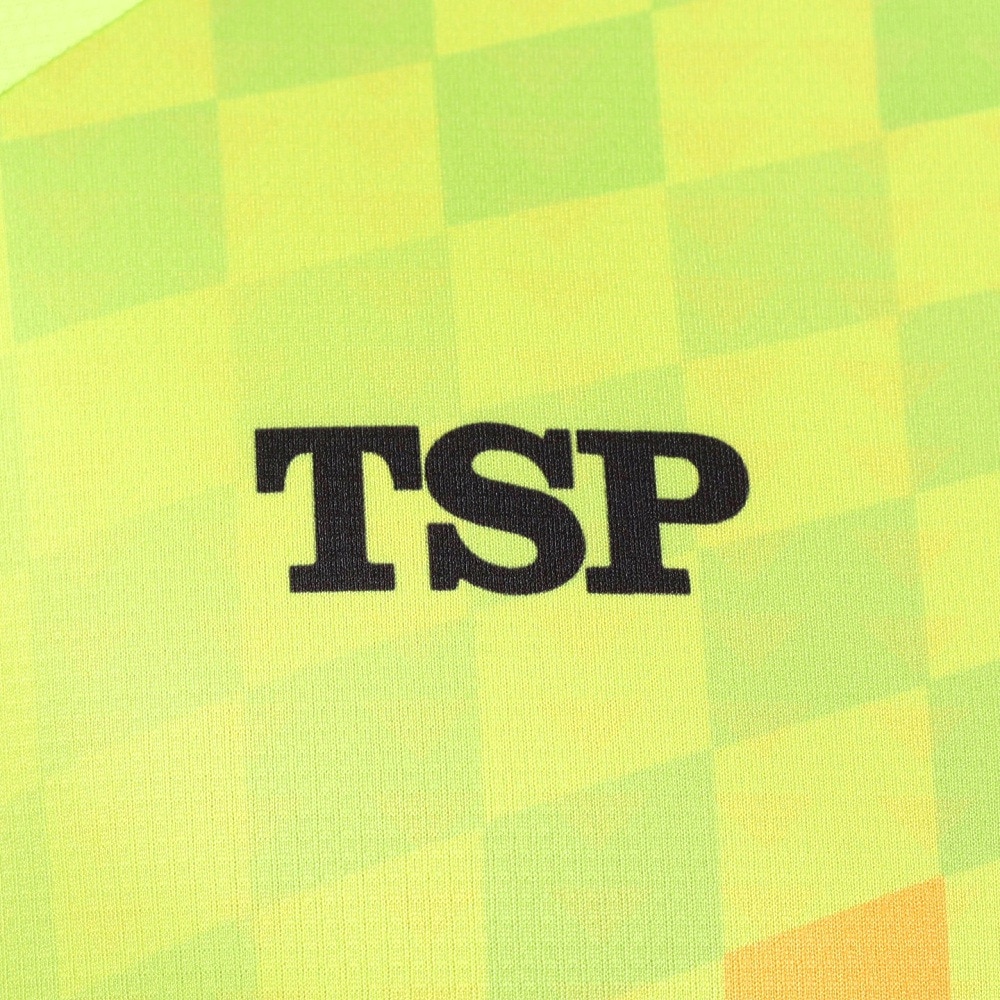 ティーエスピー（TSP）（メンズ、レディース）卓球ウエア 半袖シャツ チェッカーグラデシャツ 031431 0280