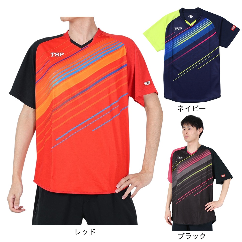 ティーエスピー（TSP）（メンズ、レディース）卓球ウエア ピオネーラシャツ 031433 0020 速乾