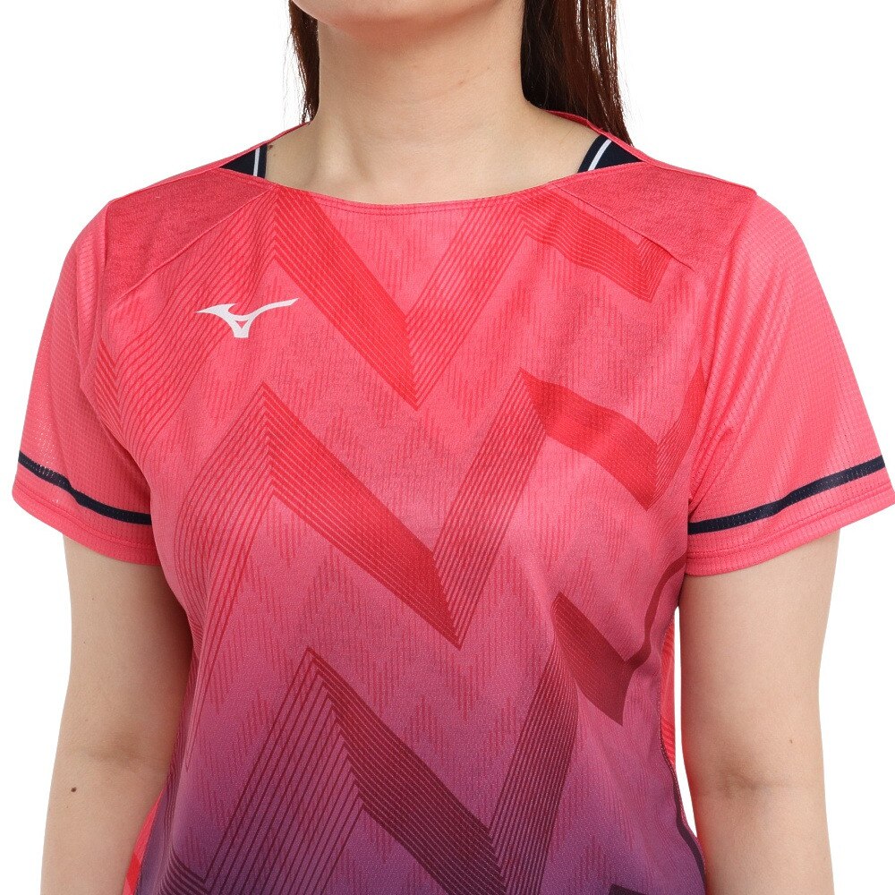 ミズノ（MIZUNO）（レディース）卓球ウエア シャツ レディース ゲームシャツ 82JA220064