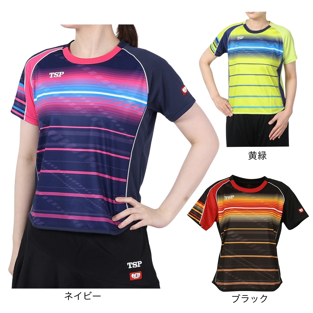 ティーエスピー（TSP）（レディース）卓球ウエア シャツ レディースクラールシャツ 032416 0100