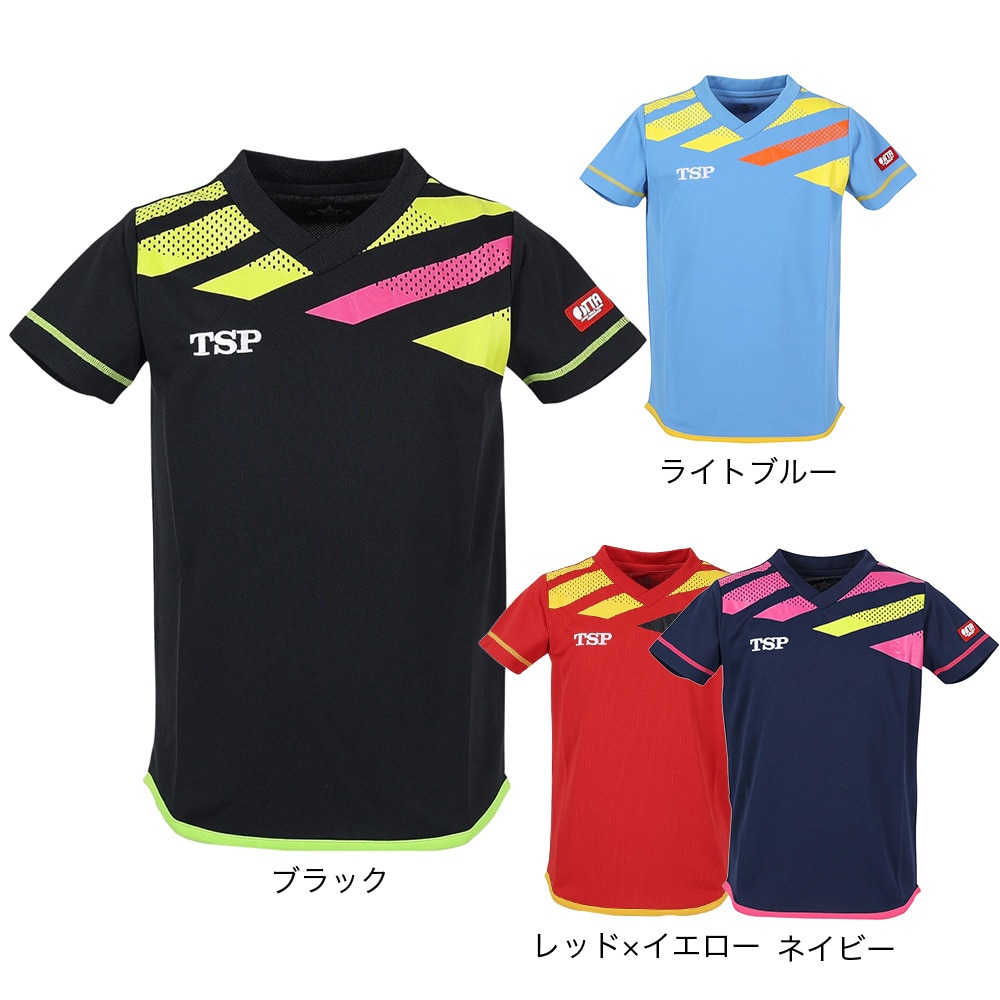 ティーエスピー（TSP）（キッズ）卓球ウエア 半袖シャツ ジュニア ジョワイユシャツ 031427 0020 JR 速乾