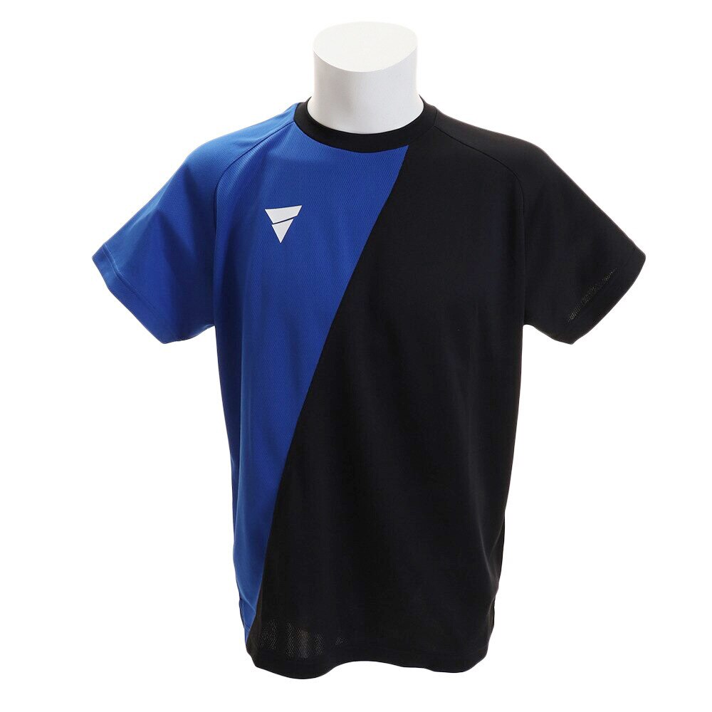  Tシャツ メンズ 半袖 プラクティス V-TS908 033456 BLUE 卓球ウェア