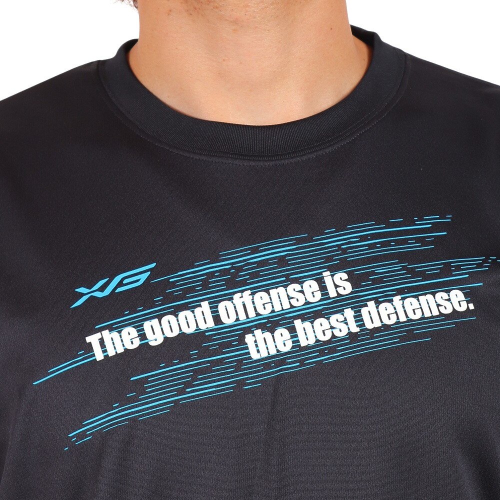 エックスティーエス（XTS） ドライプラス 半袖Tシャツ 740G0ES8859 BLK 卓球ウェア