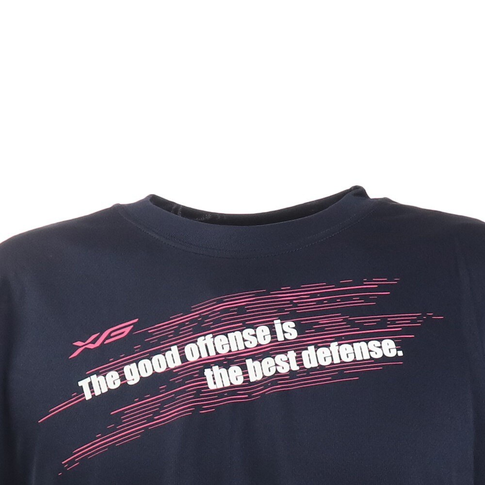 エックスティーエス｜ドライプラス 半袖Tシャツ 740G0ES8859 NVY 卓球ウェア - アウトドア・キャンプ用品はエルブレス