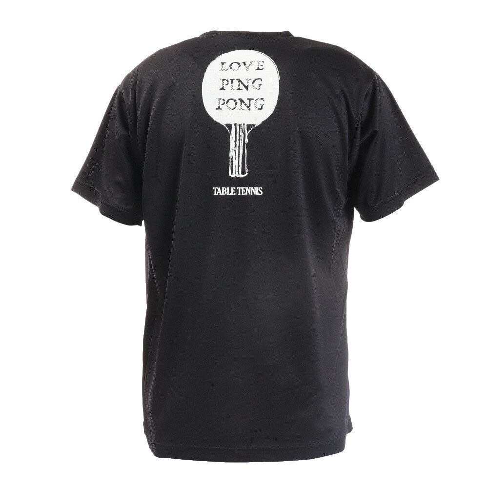 エックスティーエス（XTS）（メンズ）ドライプラス 半袖Tシャツ 740G0ES8860 BLK 卓球ウェア★★★